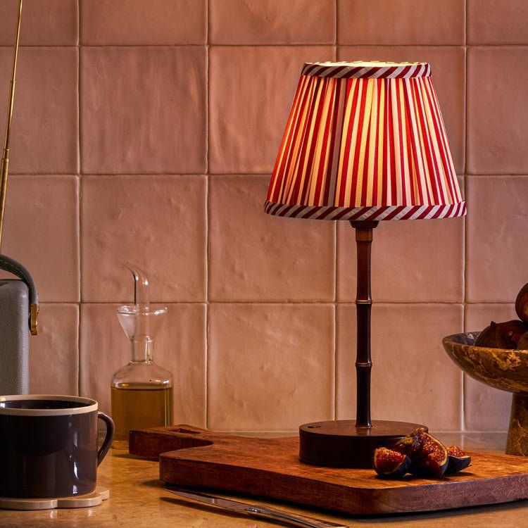 Bronze Bamboo Rechargeable Lamp Base - 25cm