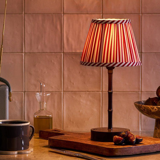 Bronze Bamboo Rechargeable Lamp Base - 25cm