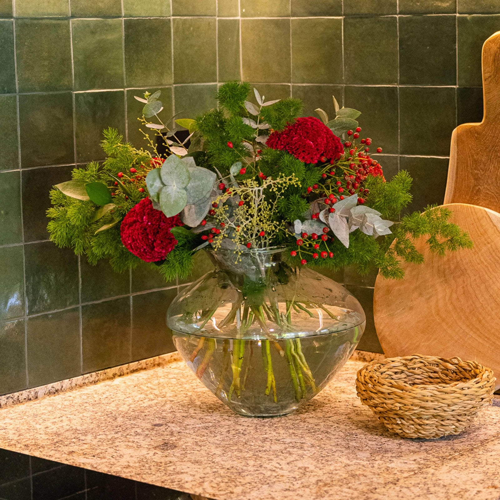 Siena Transparent Glass Vase