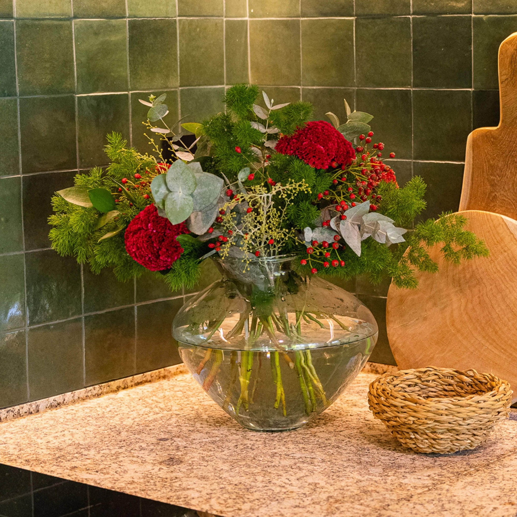 Siena Transparent Glass Vase
