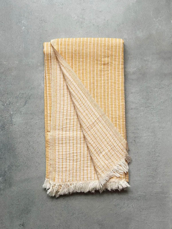 Portobello Hammam Towel - Mustard