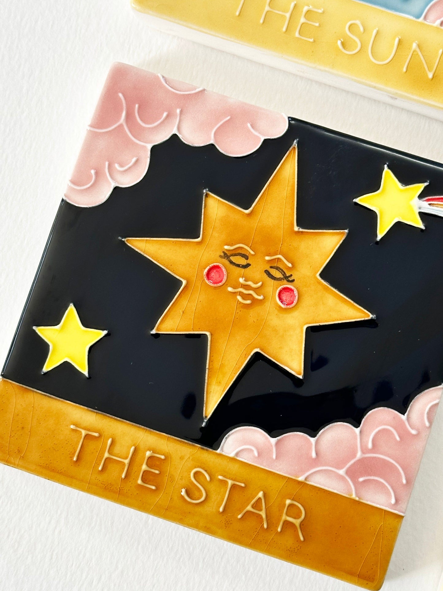 Tarot Ceramic Coaster Set