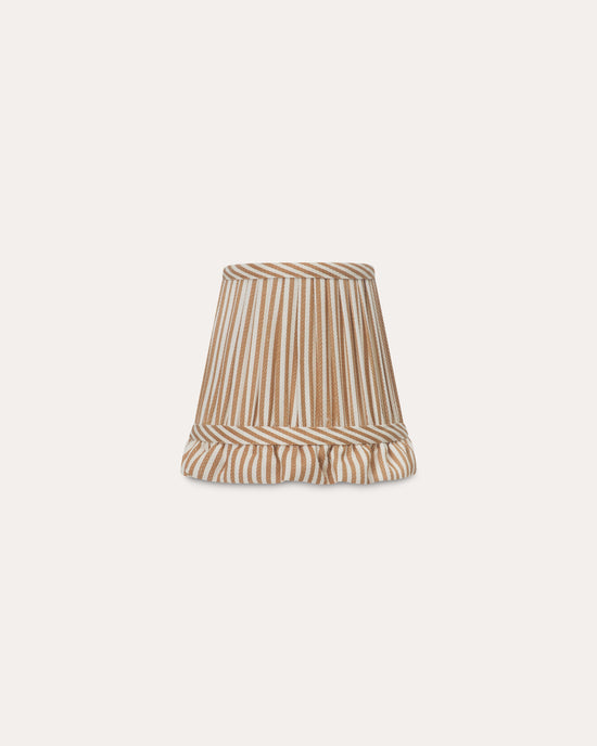 Striped Ochre Wall Light Lampshade