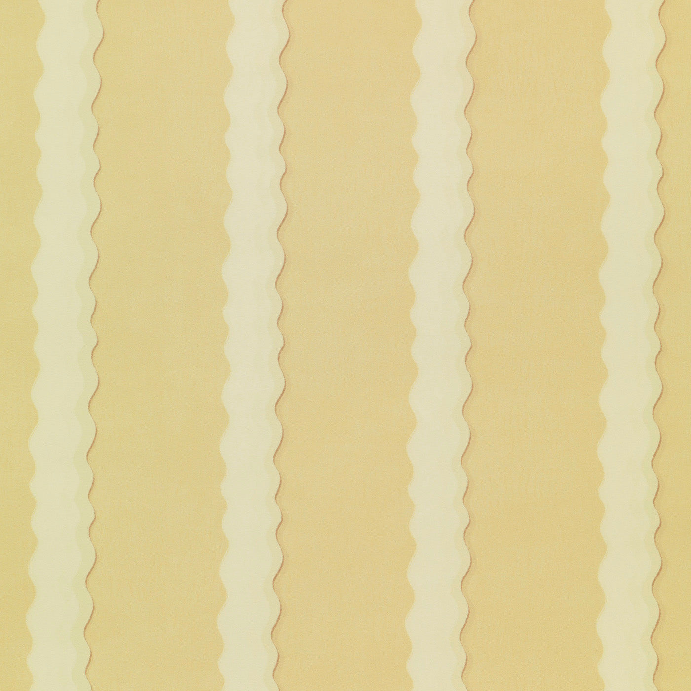 Double Scroll Stripe - Butter (Wallpaper)