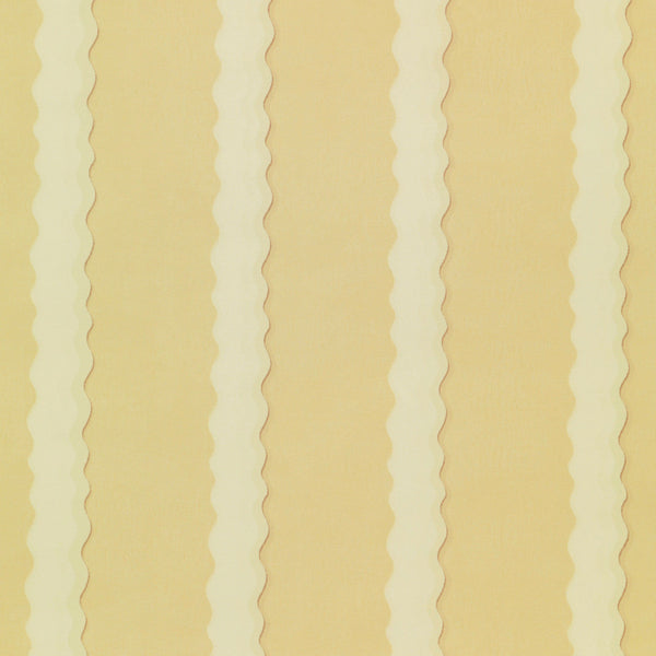 Double Scroll Stripe - Butter (Wallpaper)