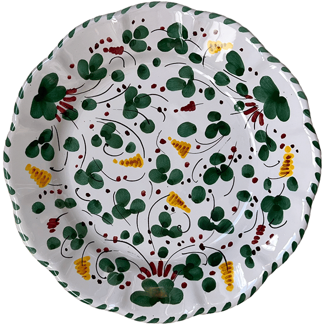 Deruta Plate 25 cm Green