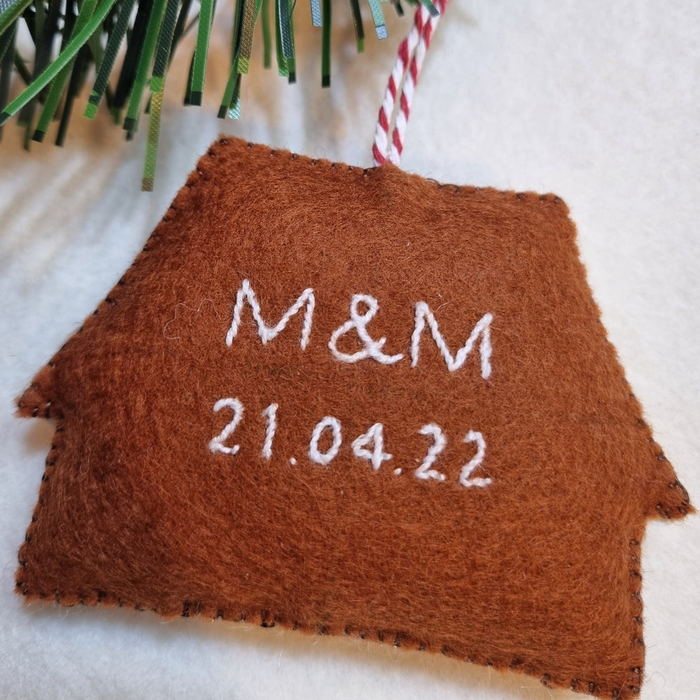 Personalised Gingerbread House Ornament