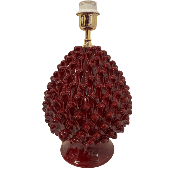 Bordeaux Pinecone Lamp