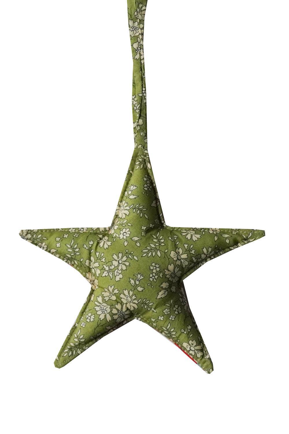 Star Decoration made with Liberty Fabric BETSY STAR & CAPEL