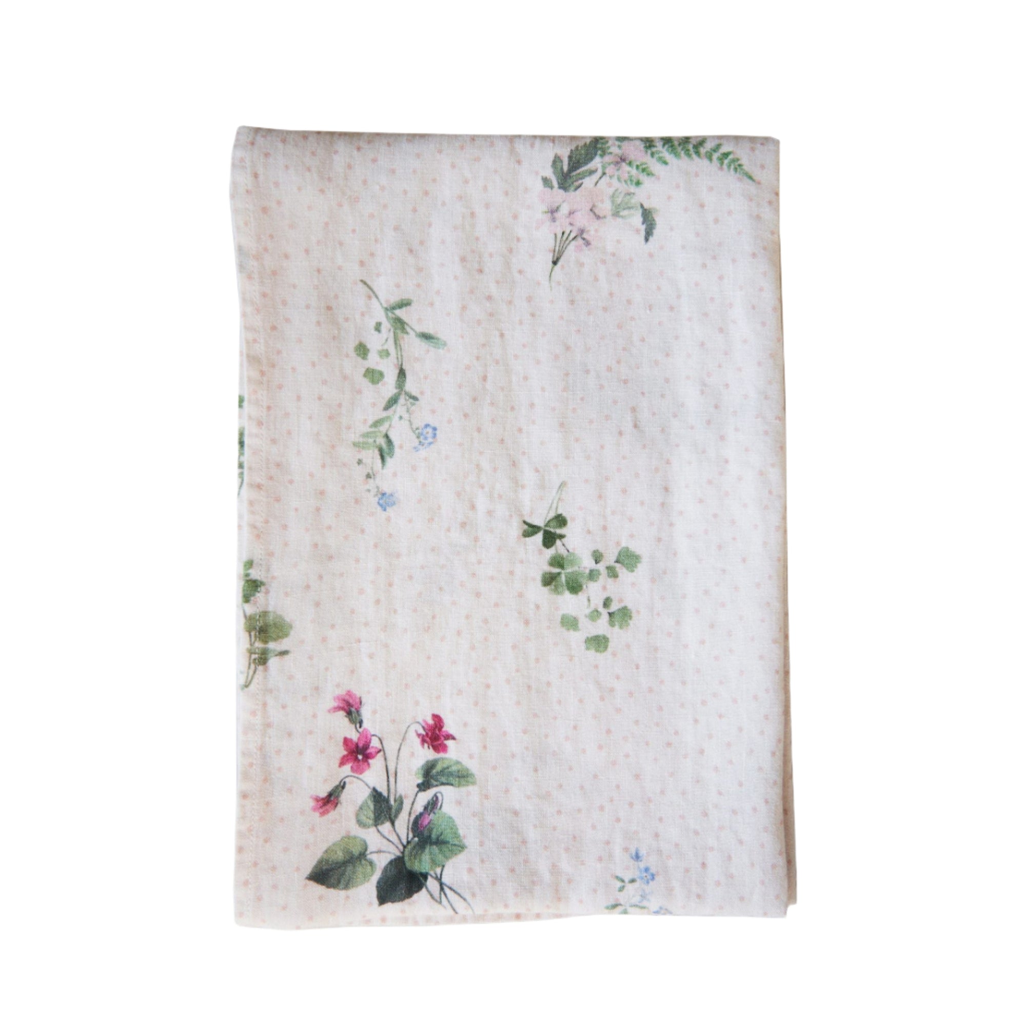 Signs of Spring Spot Linen Runner
