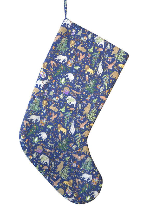 Christmas Stocking made with Liberty Fabric CHRISTMAS