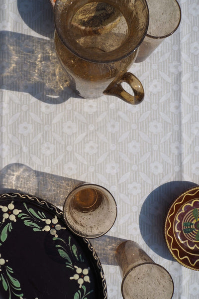 Mattea Off White Tablecloth