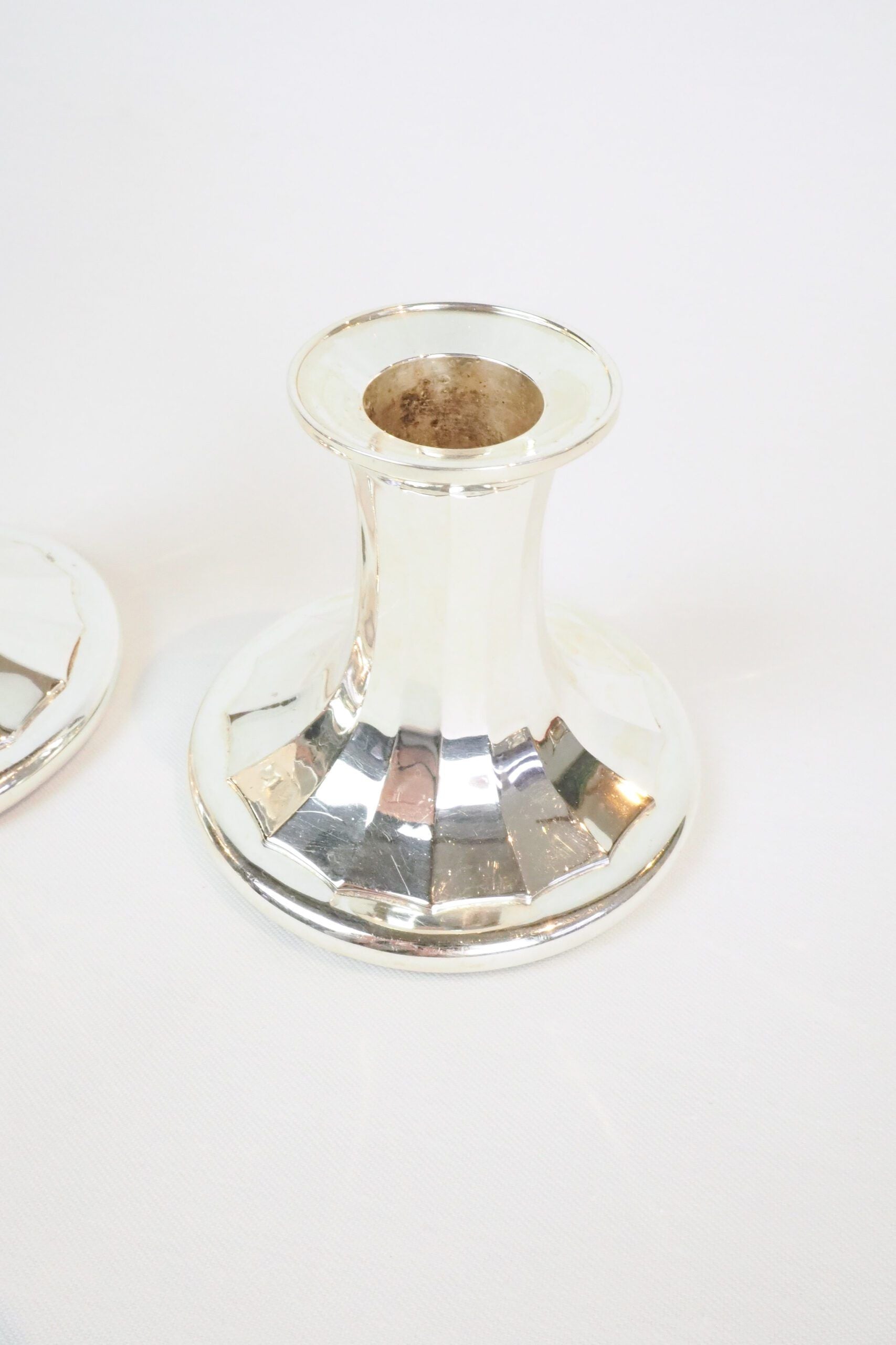 Pair of Vintage Silver Plate Candlesticks