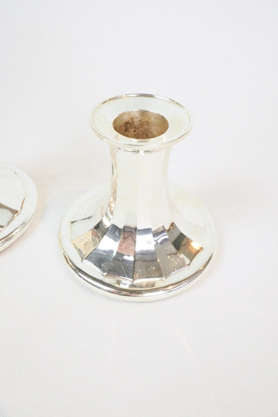 Pair of Vintage Silver Plate Candlesticks