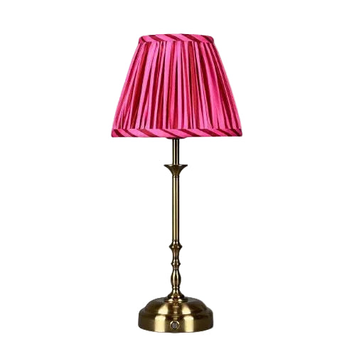 Freddie Table Lamp Pink/Red Stripes