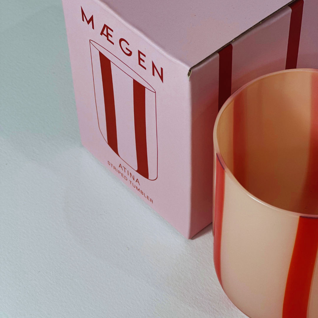 Atina Tumblers | Pink & Red