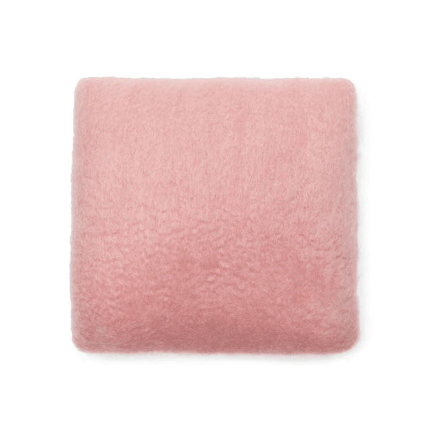 Pink Mohair Pillow Cover