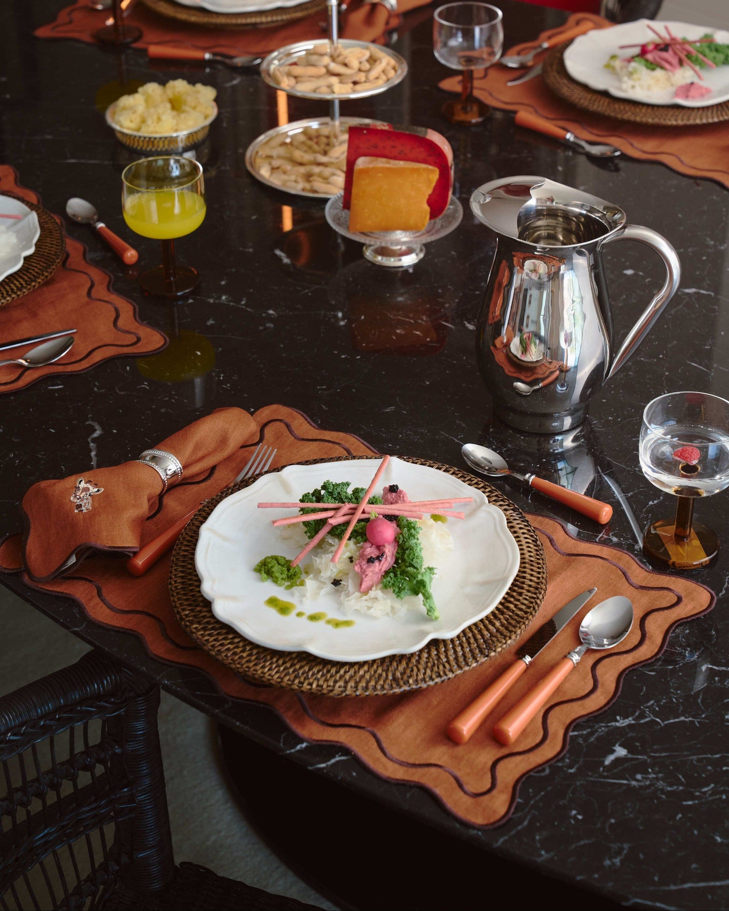 Beja Placemat, Terracotta with Terracotta