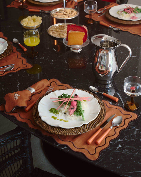 Beja Placemat, Terracotta with Terracotta