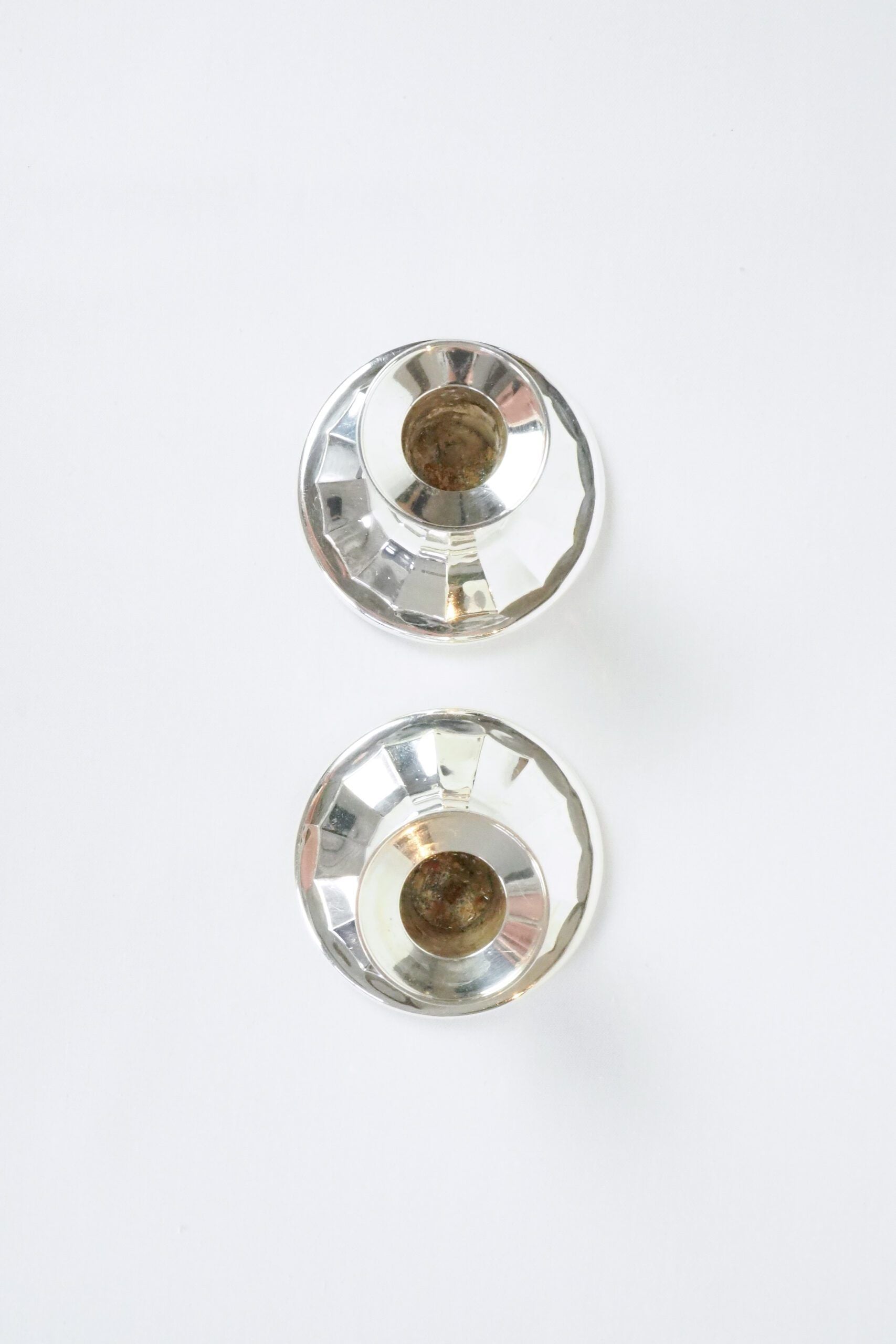 Pair of Vintage Silver Plate Candlesticks