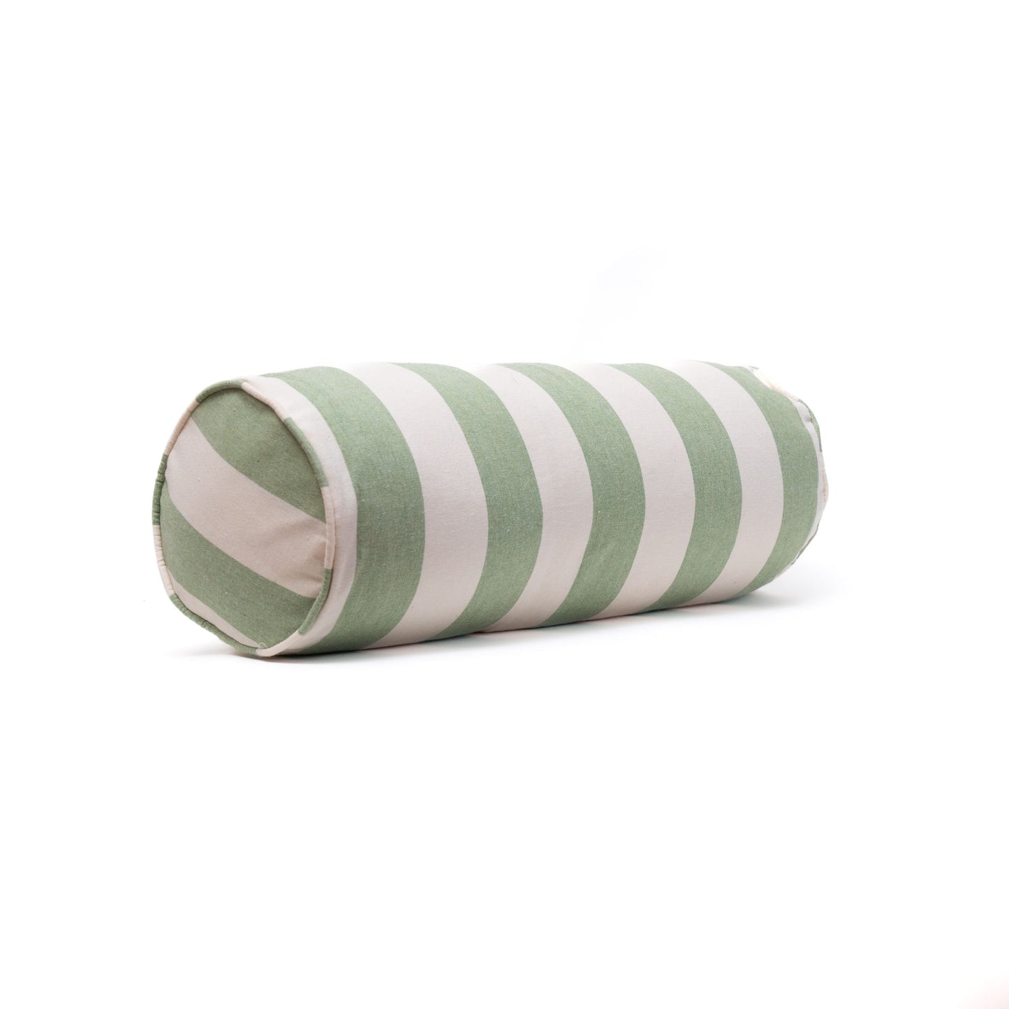 Bolster Cushion in Green Stripe