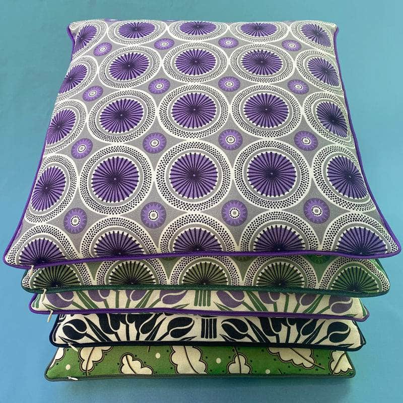 Parasol Cushion Cover with Piping - Mauve Plum