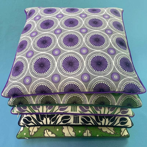 Parasol Cushion Cover with Piping - Mauve Plum