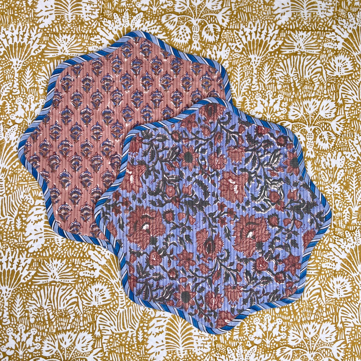 ‘The Breakfast’ Placemat - Scallop - Block Print