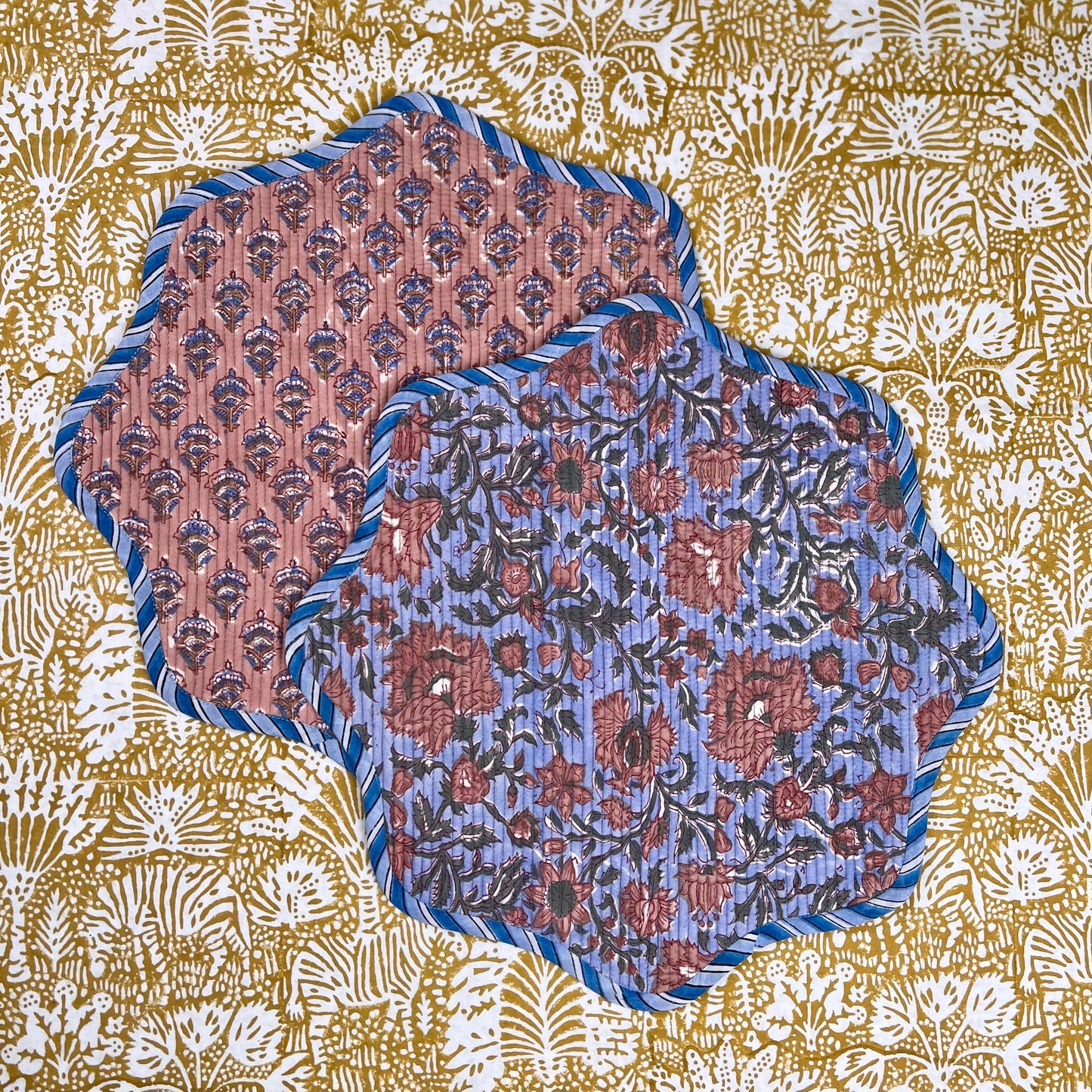 ‘The Breakfast’ Placemat - Scallop - Block Print