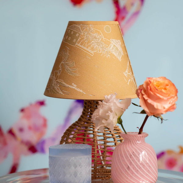 Banana Island | Sand Beige 8" Empire Lampshade