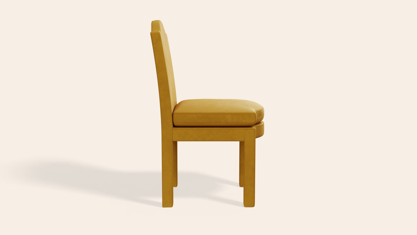 Pair of Leo Dining Chairs, Turmeric Velvet-