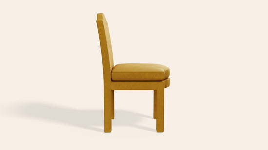 Pair of Leo Dining Chairs, Turmeric Velvet