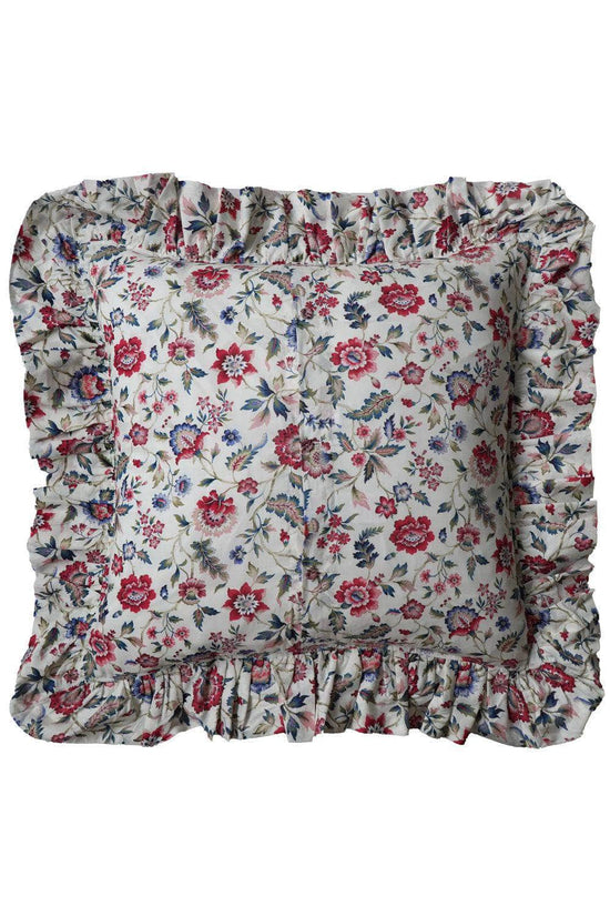 Ruffle Cushion Made With Liberty Fabric Eva Belle
