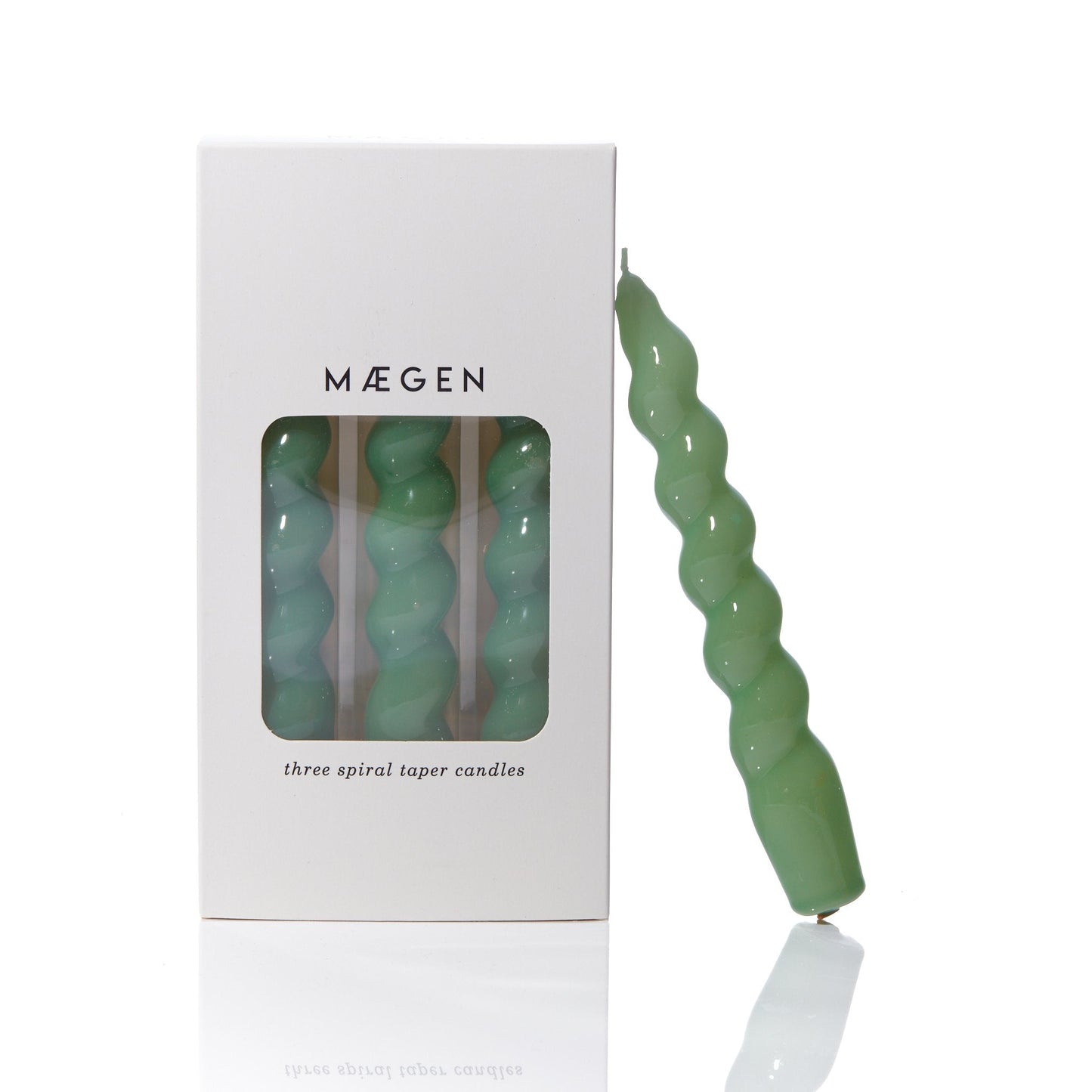 Spiral Taper Candle | Sage