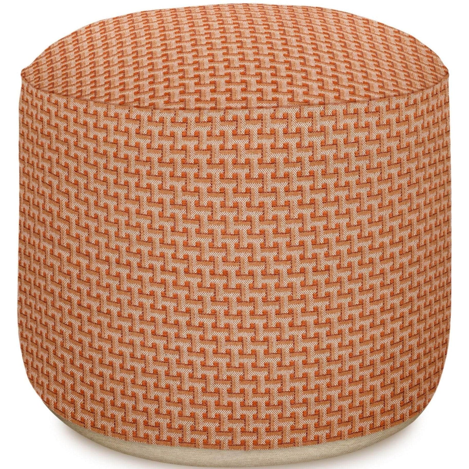 Outdoor Pouf Janis Burnt Orange
