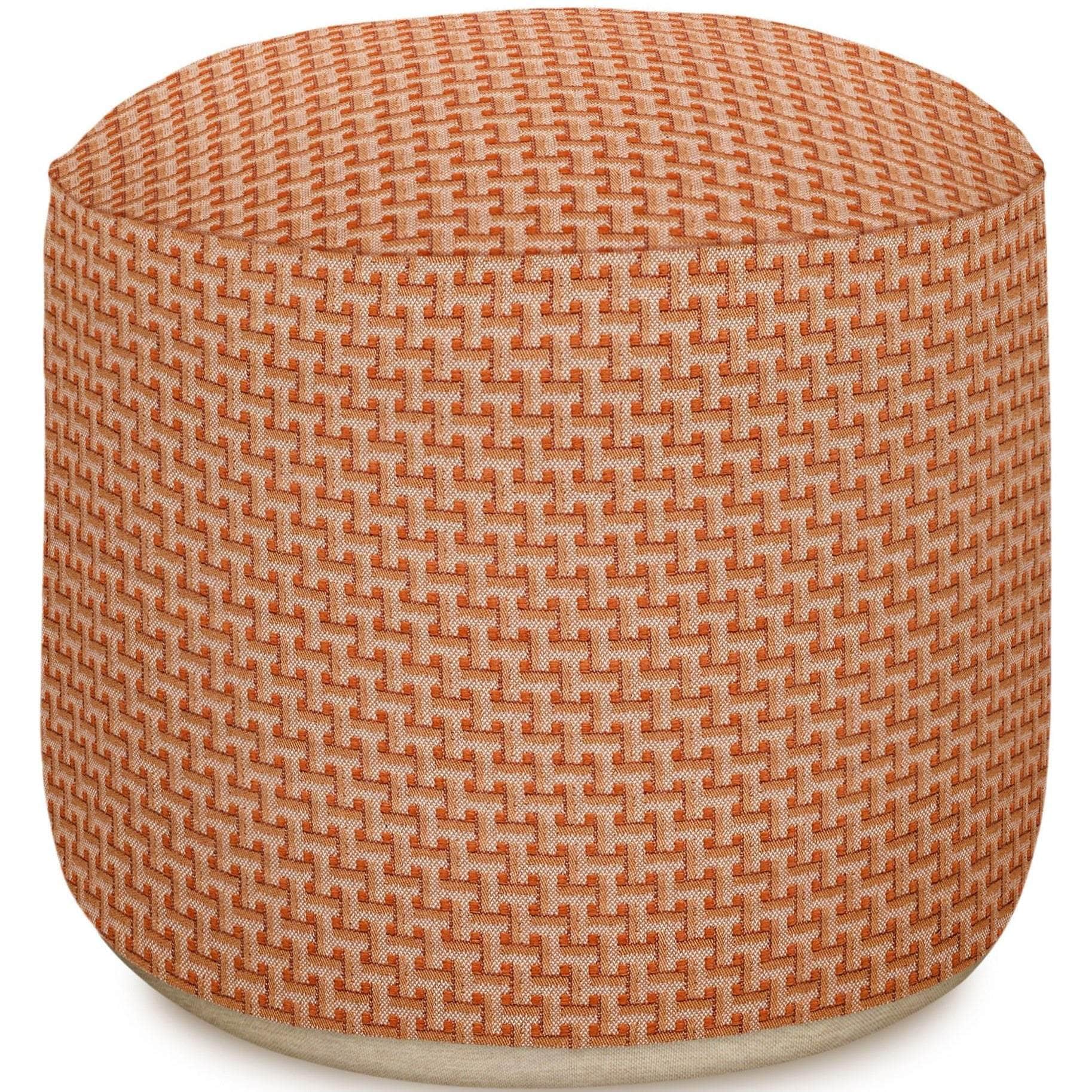 Outdoor Pouf Janis Burnt Orange