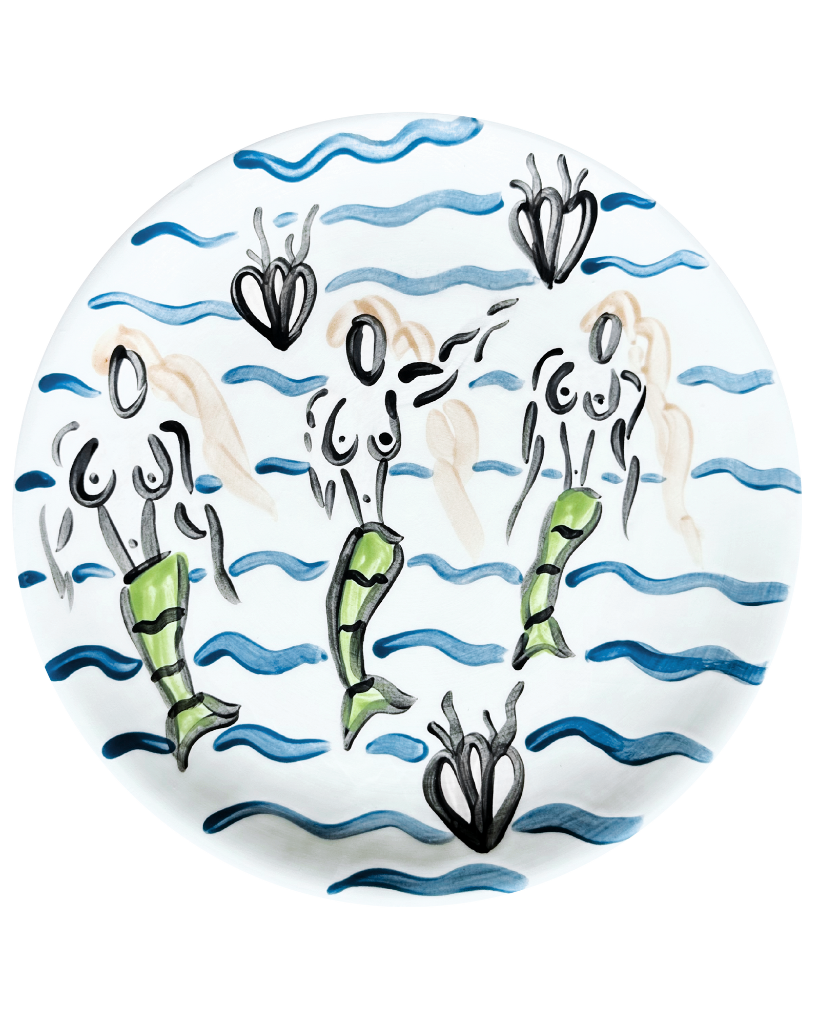Mermaids & Waves Plate II