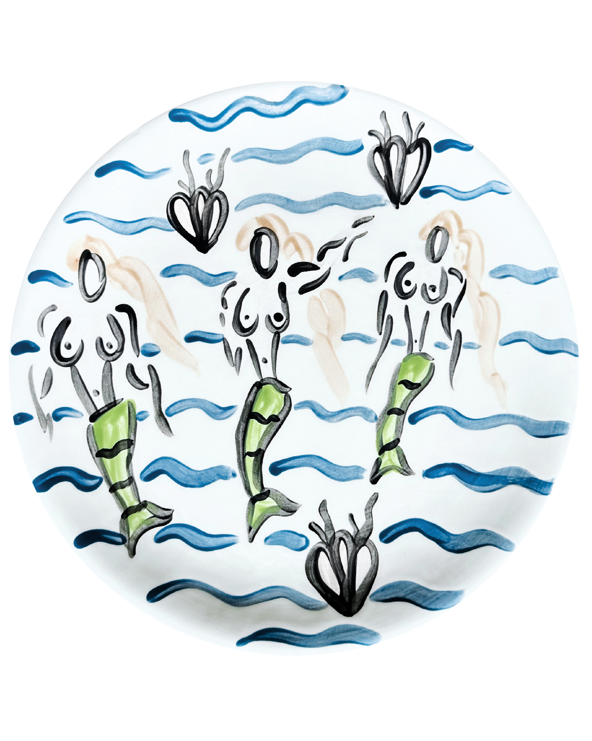 Mermaids & Waves Plate II