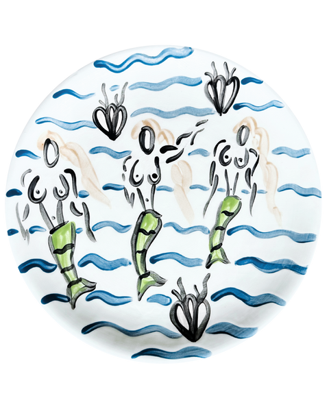 Mermaids & Waves Plate II