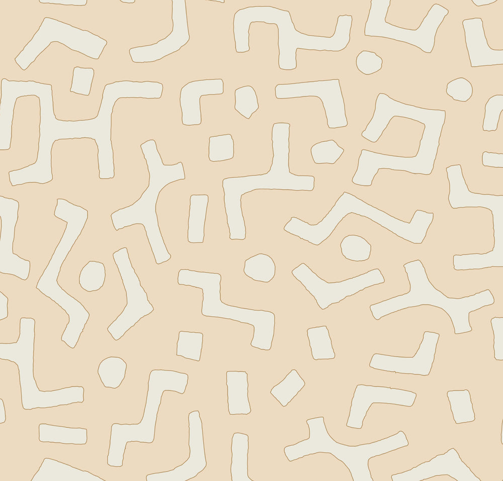 Raphia Wallpaper, Powder, Roll