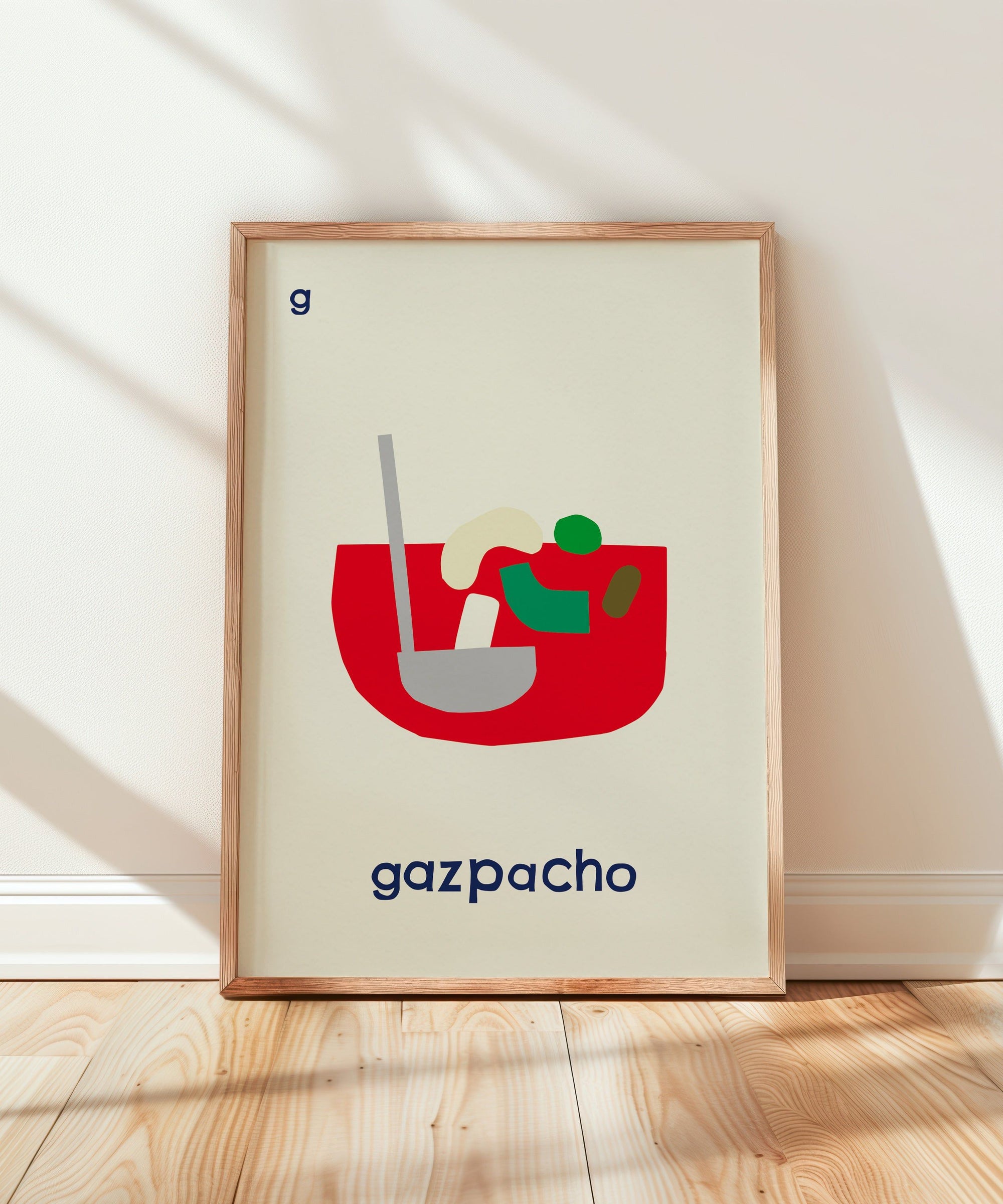 G for Gazpacho Art Print