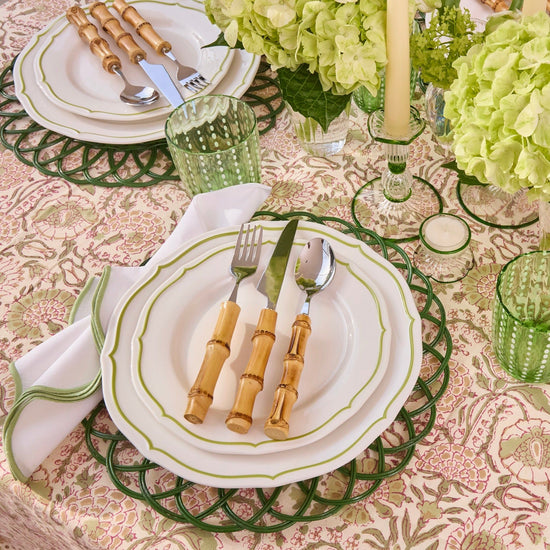 Natural Bamboo Cutlery (4 Pieces) Flatware Sets
