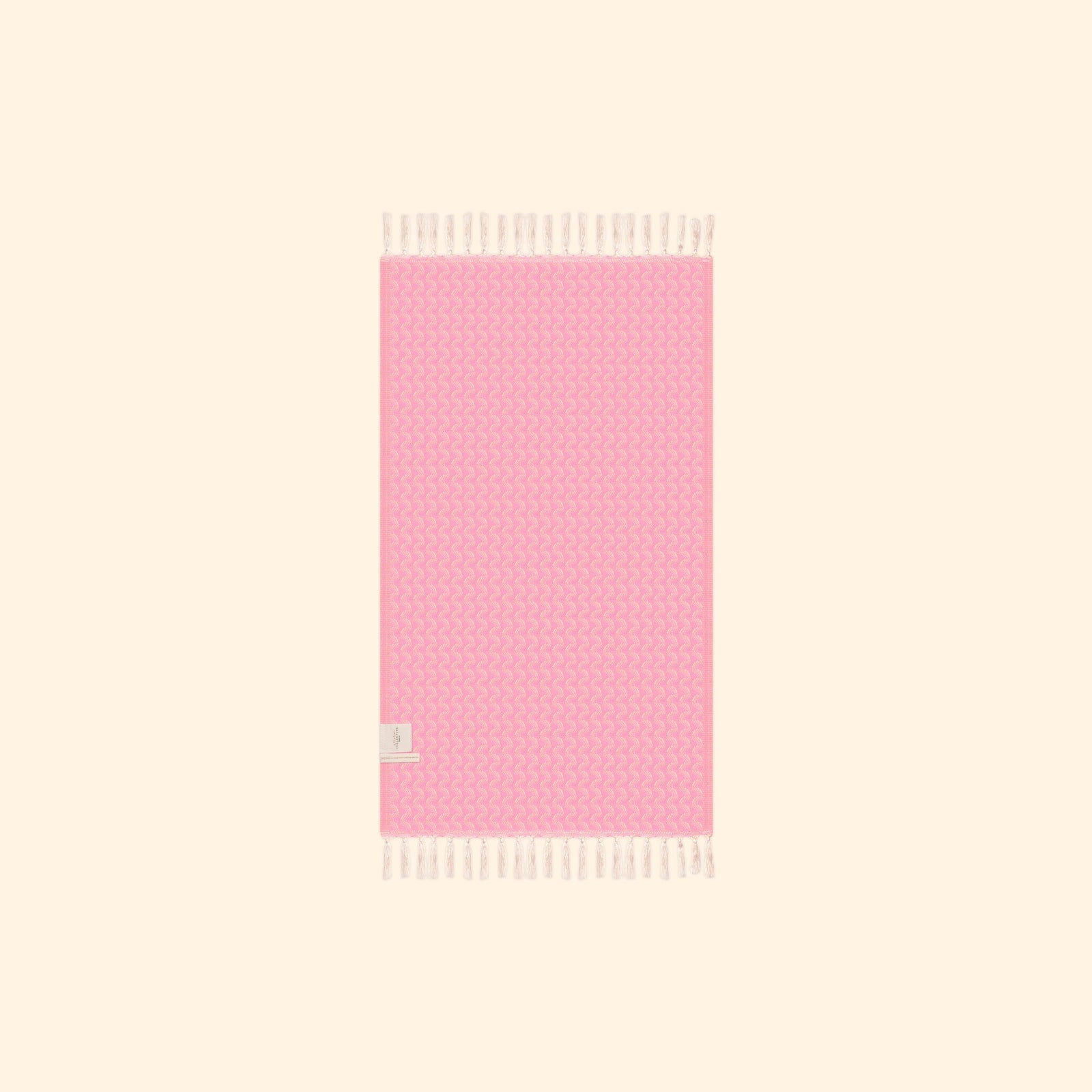Silent Ripple Pure Cotton Hand Towel In Baby Pink