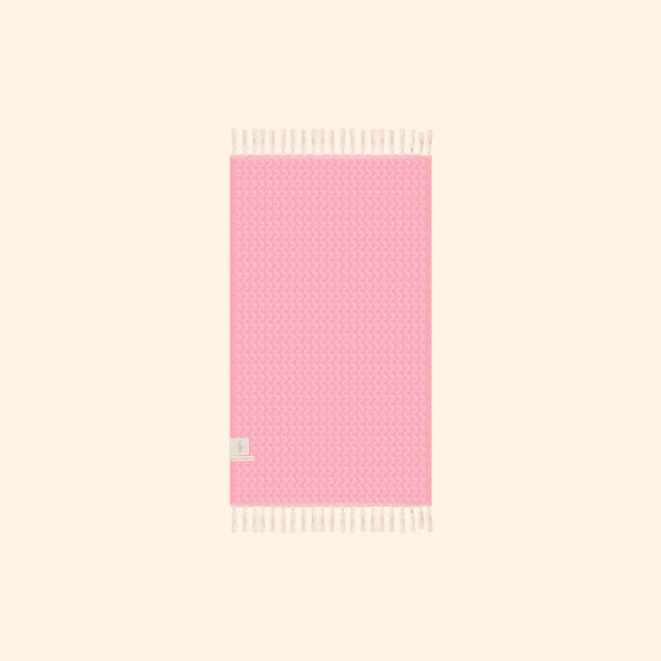 Silent Ripple Pure Cotton Hand Towel In Baby Pink