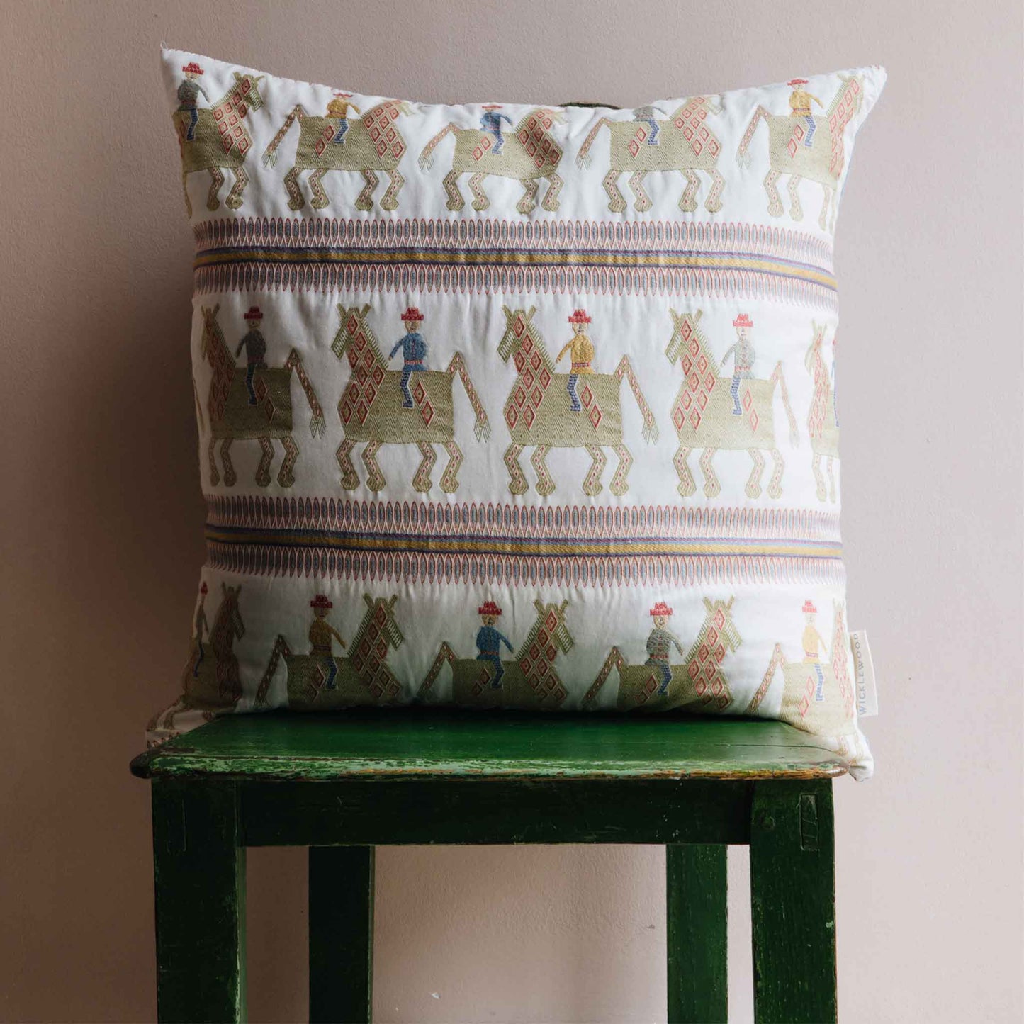 Caballo Yellow Multi Oversized Square Cushion