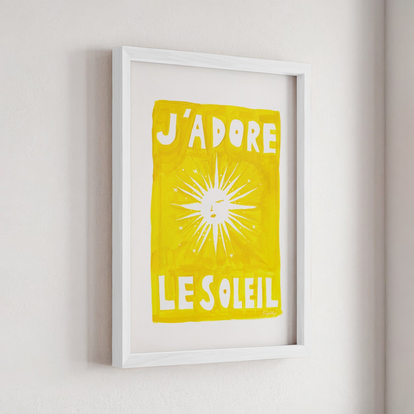 J'adore Le Soleil Original Print