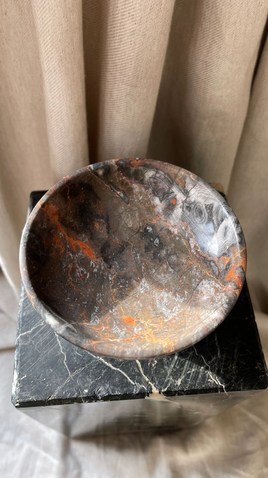 Marble Tall Serving Bowl