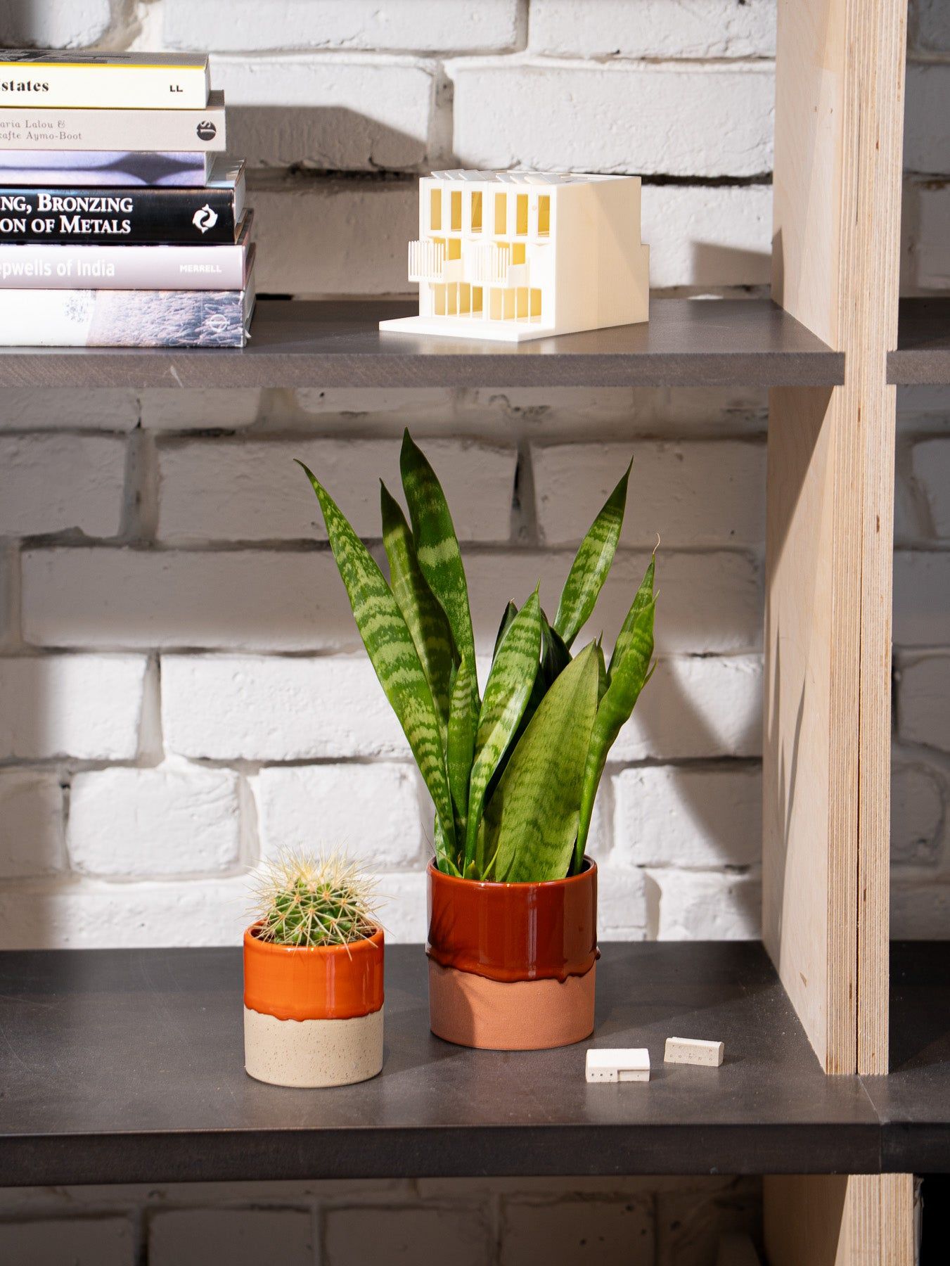 Drip Ceramic Planter Small - Burnt Orange