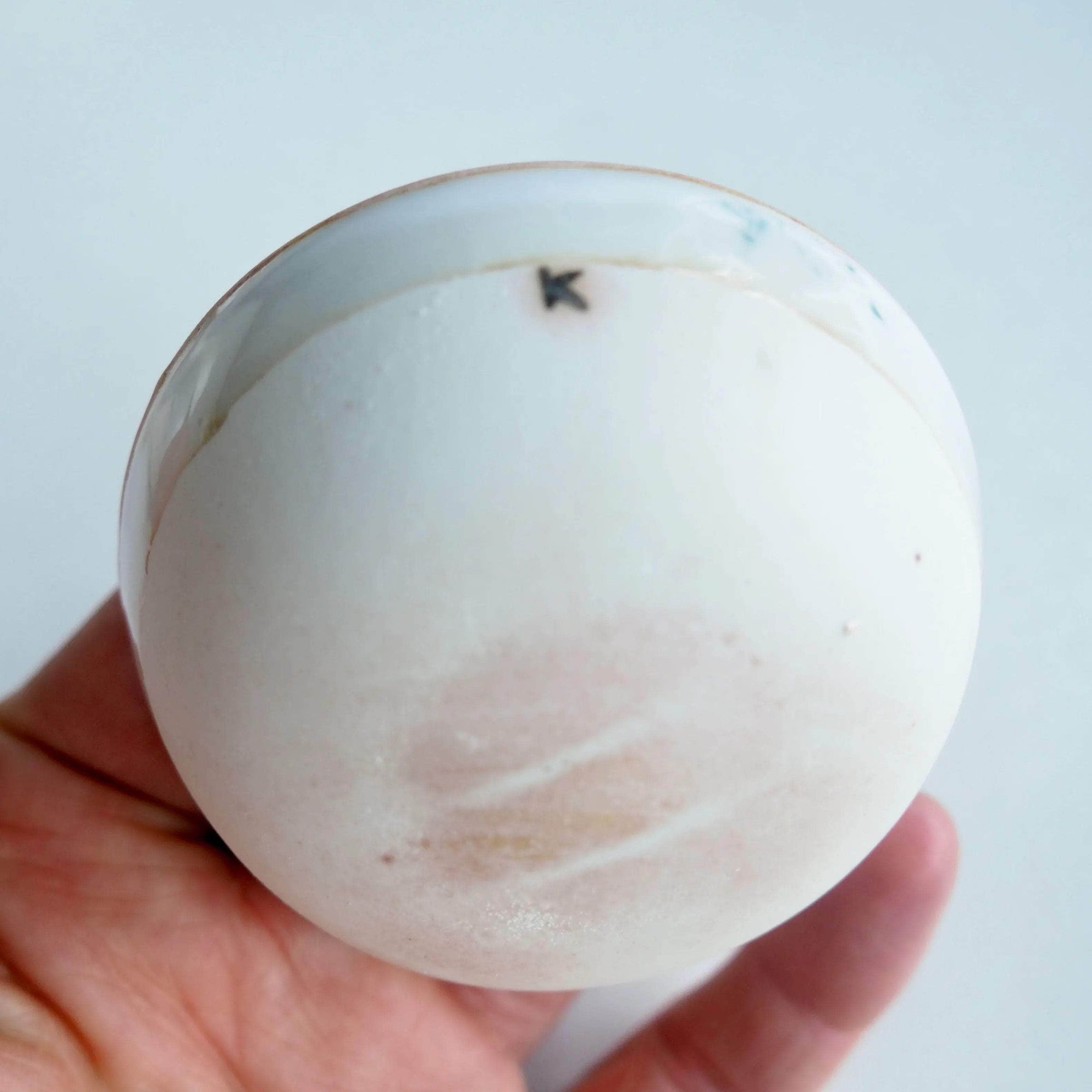 Handmade Mini Green Spotted Beetle Porcelain Ceramic Ring Dish