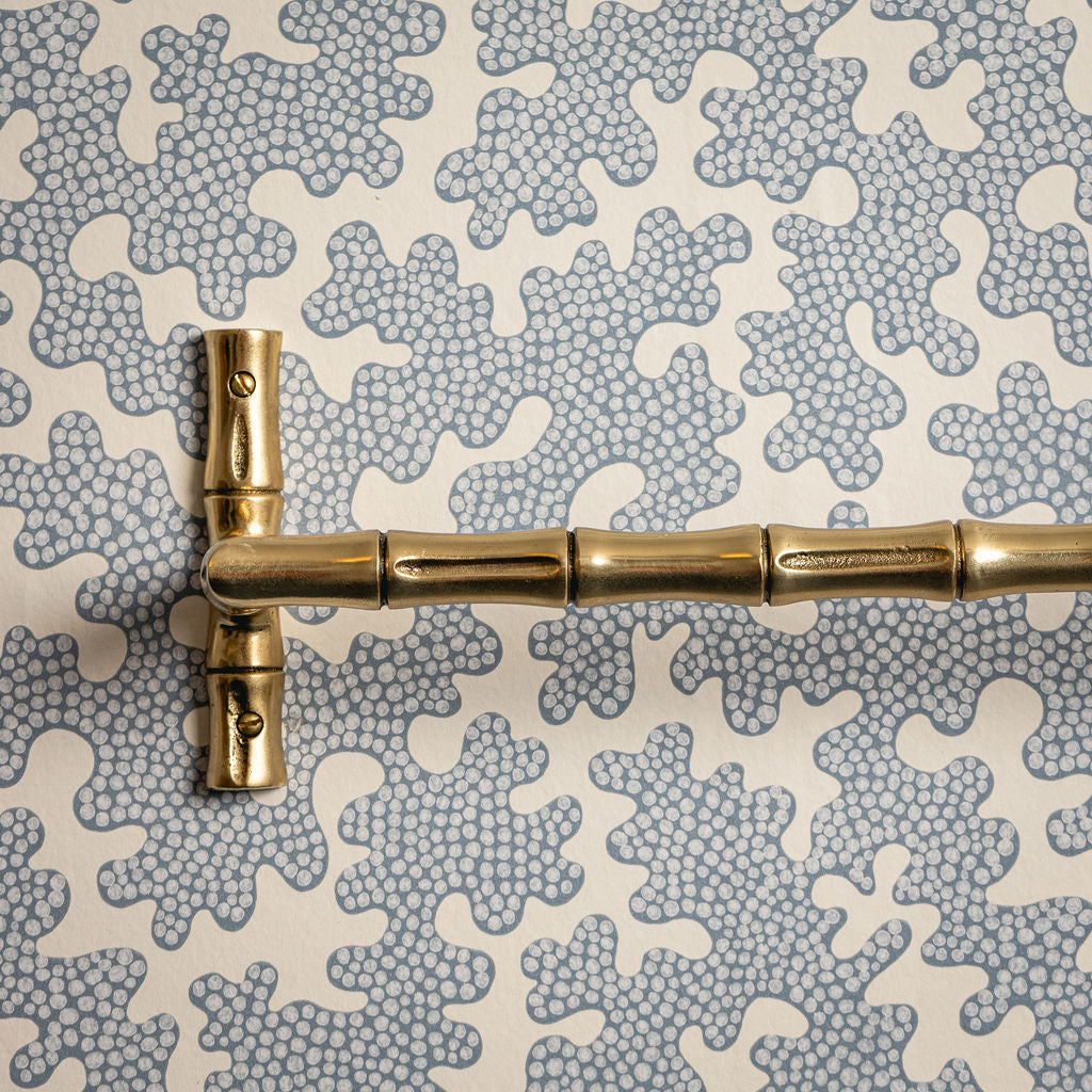Linley Towel Rack, Lacquered Brass